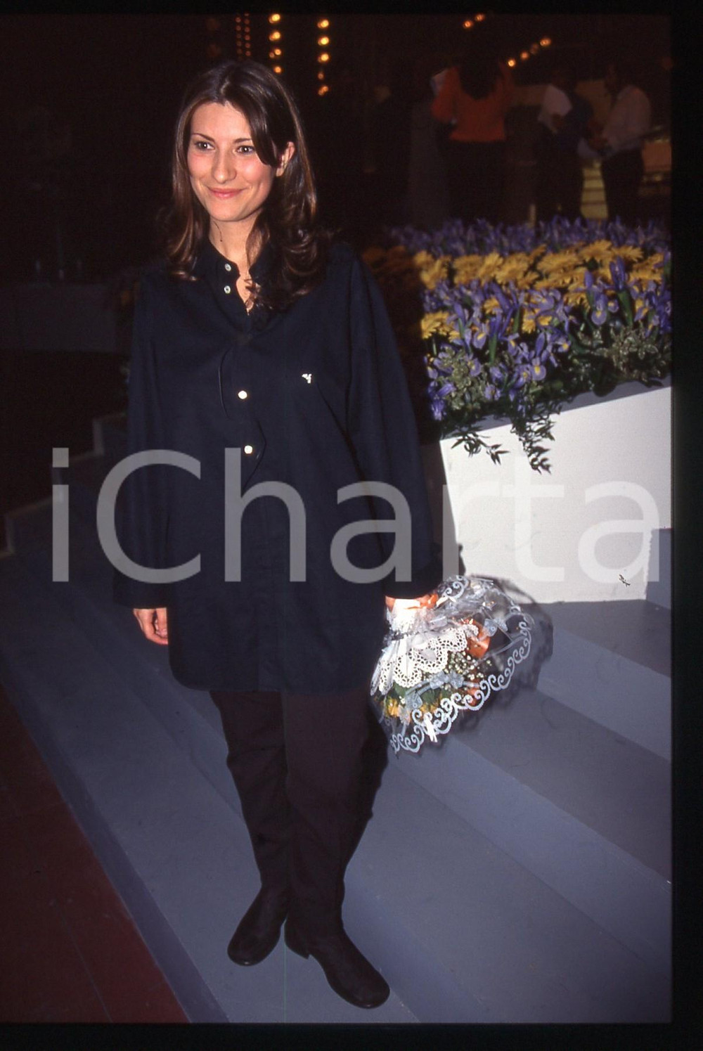35mm vintage slide* 1996 SANREMO GIOVANI Ritratto di Laura PAUSINI (2)