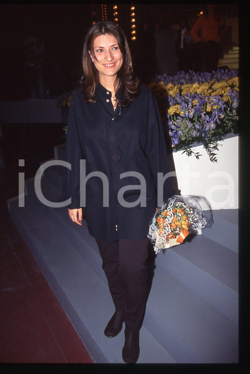 35mm vintage slide* 1996 SANREMO GIOVANI Ritratto di Laura PAUSINI (3)