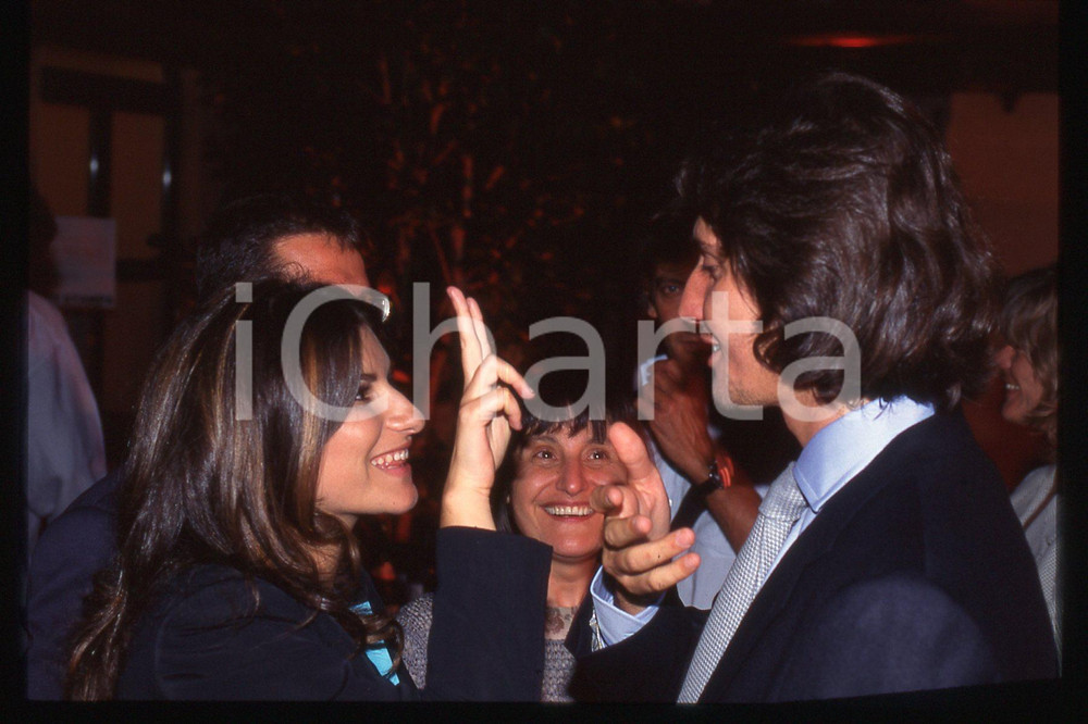 35mm vintage slide* 1996 Laura PAUSINI con Alfredo CERRUTI JR. (14)
