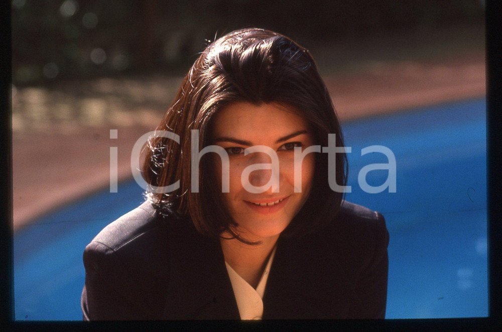 Fotografia d epoca originale 35mm vintage slide 1994 Ritratto di Laura PAUSINI 33 1