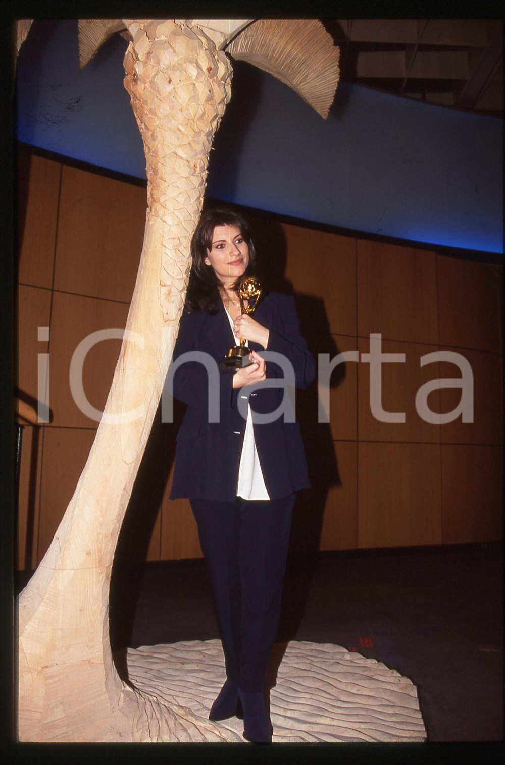 35mm vintage slide*1995 MONTECARLO Laura PAUSINI premiata al Music Festival (25)