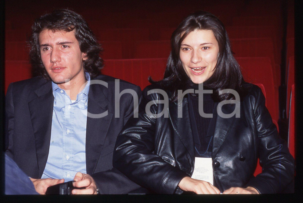 35mm vintage slide*1996 SANREMO Giovani Laura PAUSINI e Alfredo CERRUTI JR.