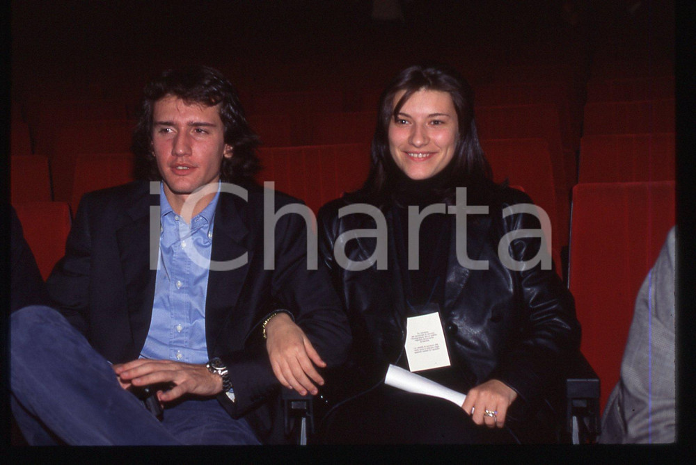 35mm vintage slide*1996 SANREMO Giovani Laura PAUSINI e Alfredo CERRUTI JR. (4)