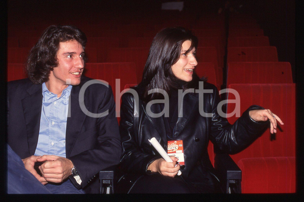 35mm vintage slide*1996 SANREMO Giovani Laura PAUSINI e Alfredo CERRUTI JR. (8)