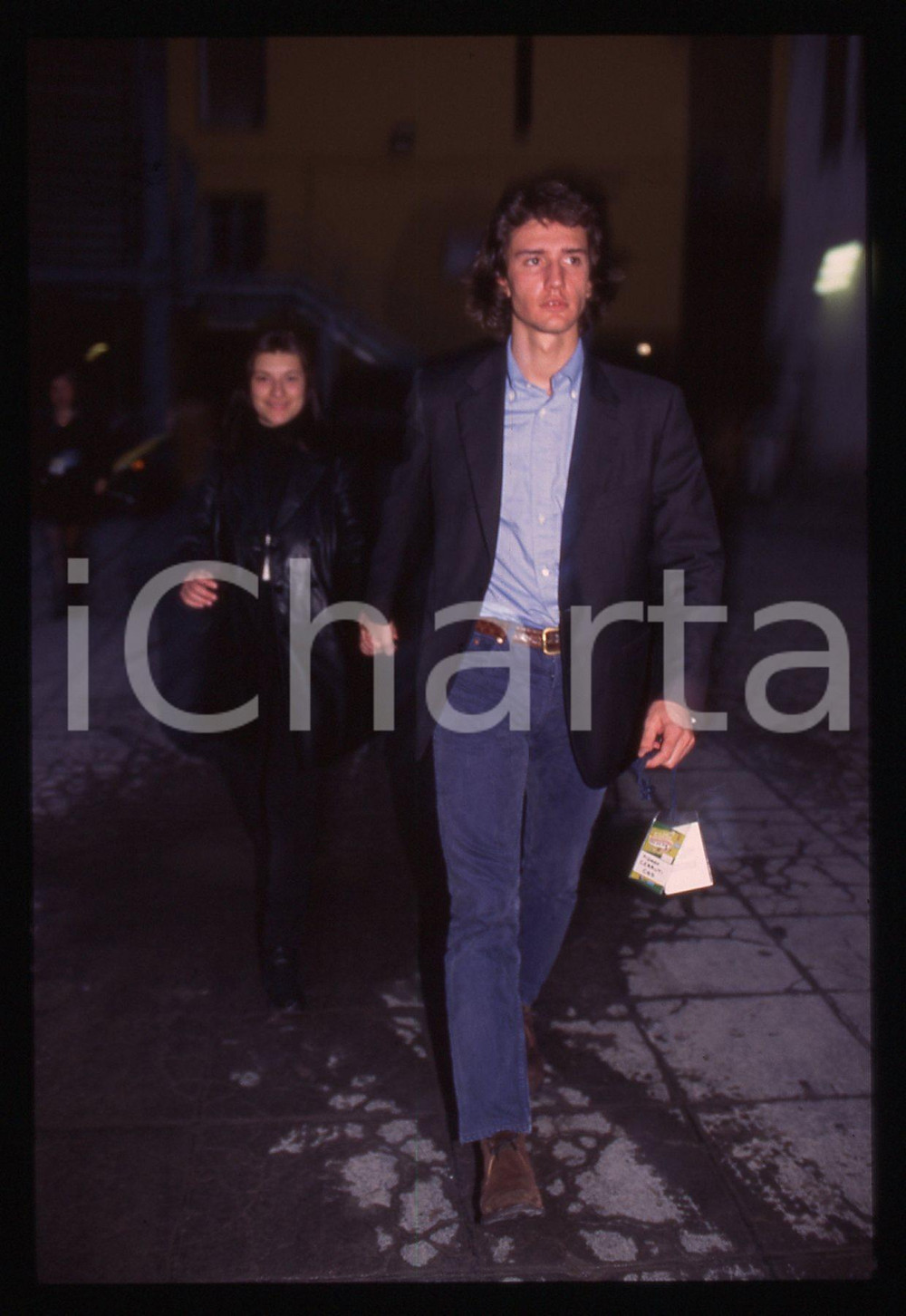 35mm vintage slide* 1996 SANREMO Laura PAUSINI e Alfredo CERRUTI JR.