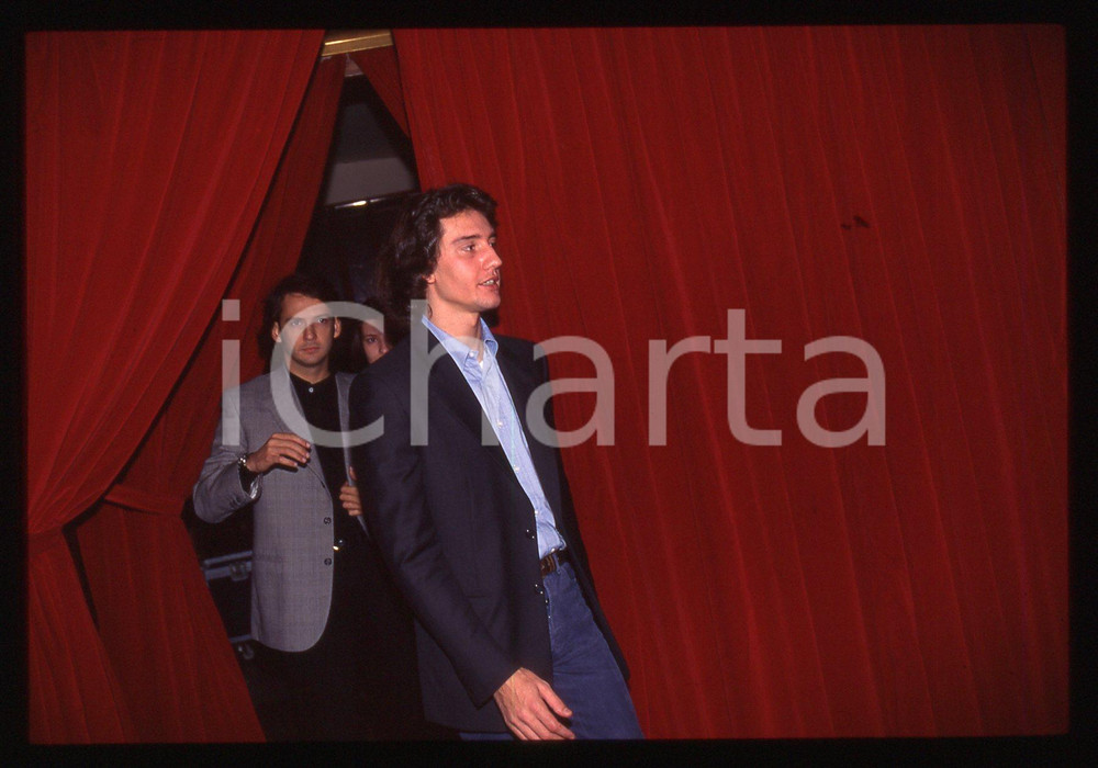 35mm vintage slide*1996 SANREMO Giovani Alfredo CERRUTI JR. e Laura PAUSINI
