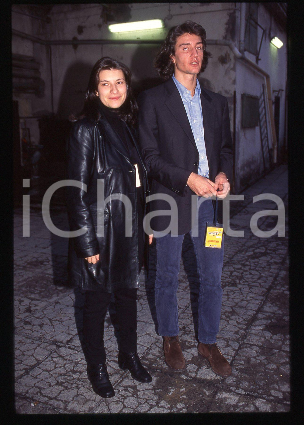 35mm vintage slide* 1996 SANREMO Laura PAUSINI e Alfredo CERRUTI JR. (4)