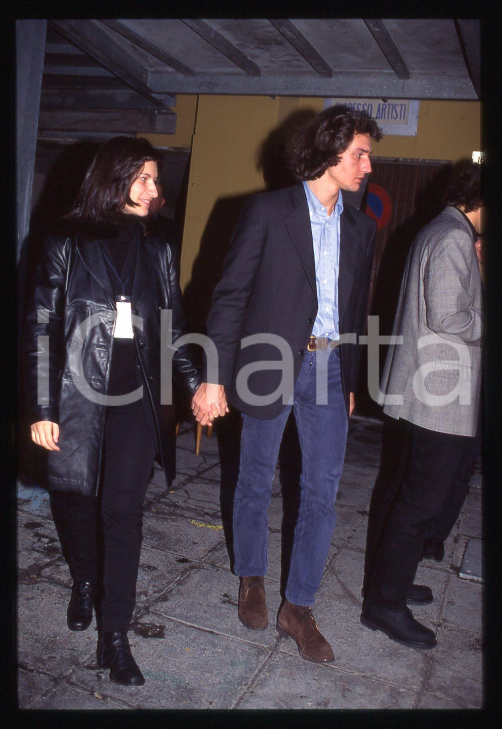 35mm vintage slide* 1996 SANREMO Laura PAUSINI e Alfredo CERRUTI JR. (9)