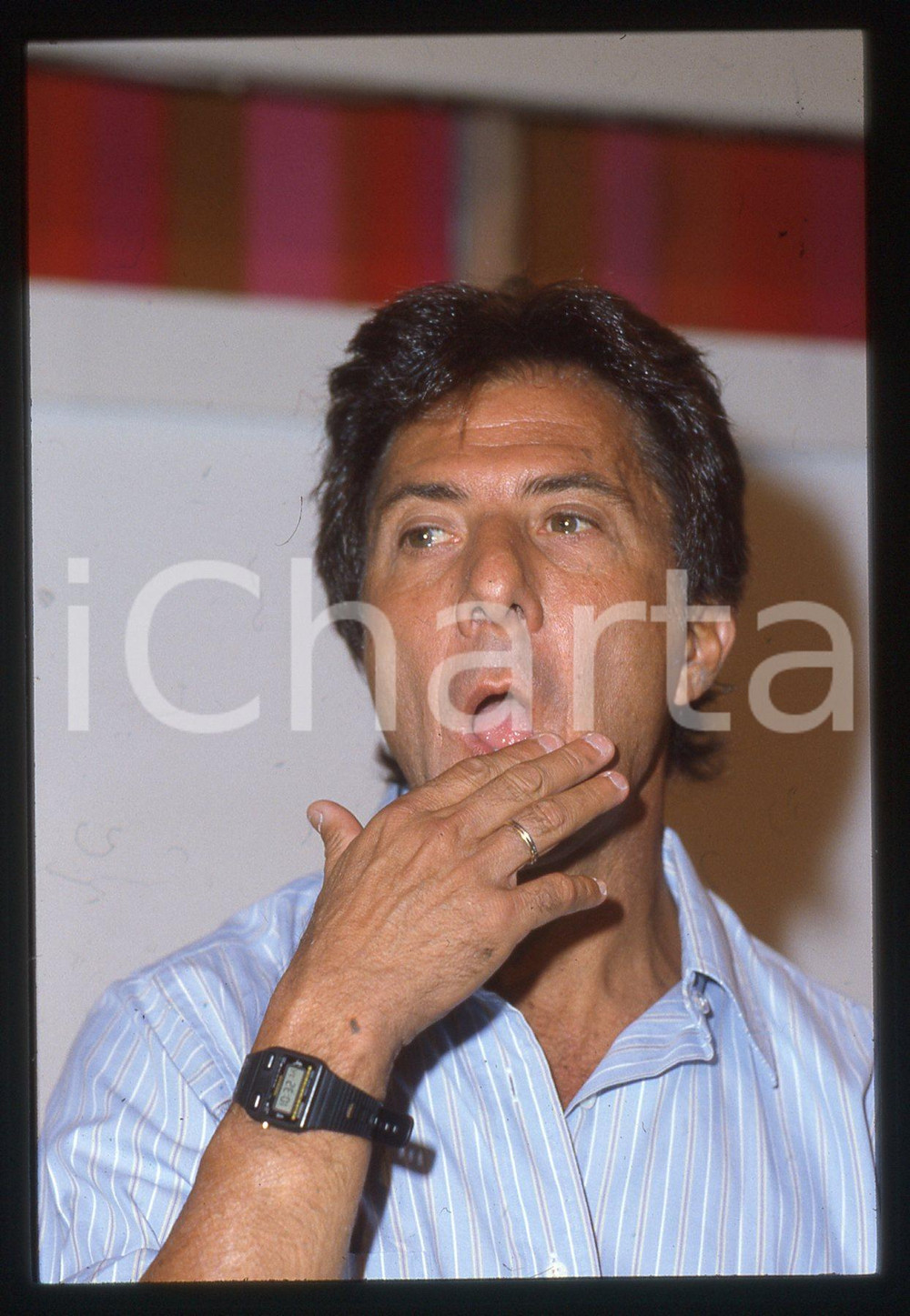 35mm vintage slide* 1990ca Dustin HOFFMAN ritratto