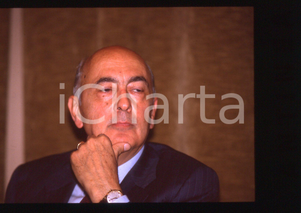 35mm vintage slide* 1990ca POLITICA - PCI Giorgio NAPOLITANO ritratto
