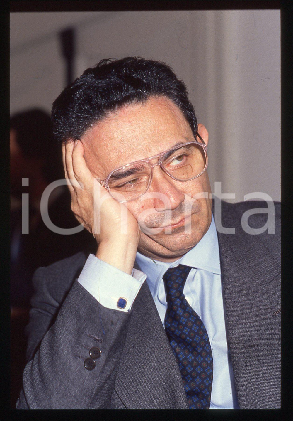 35mm vintage slide* 1990ca Mario SARCINELLI ritratto