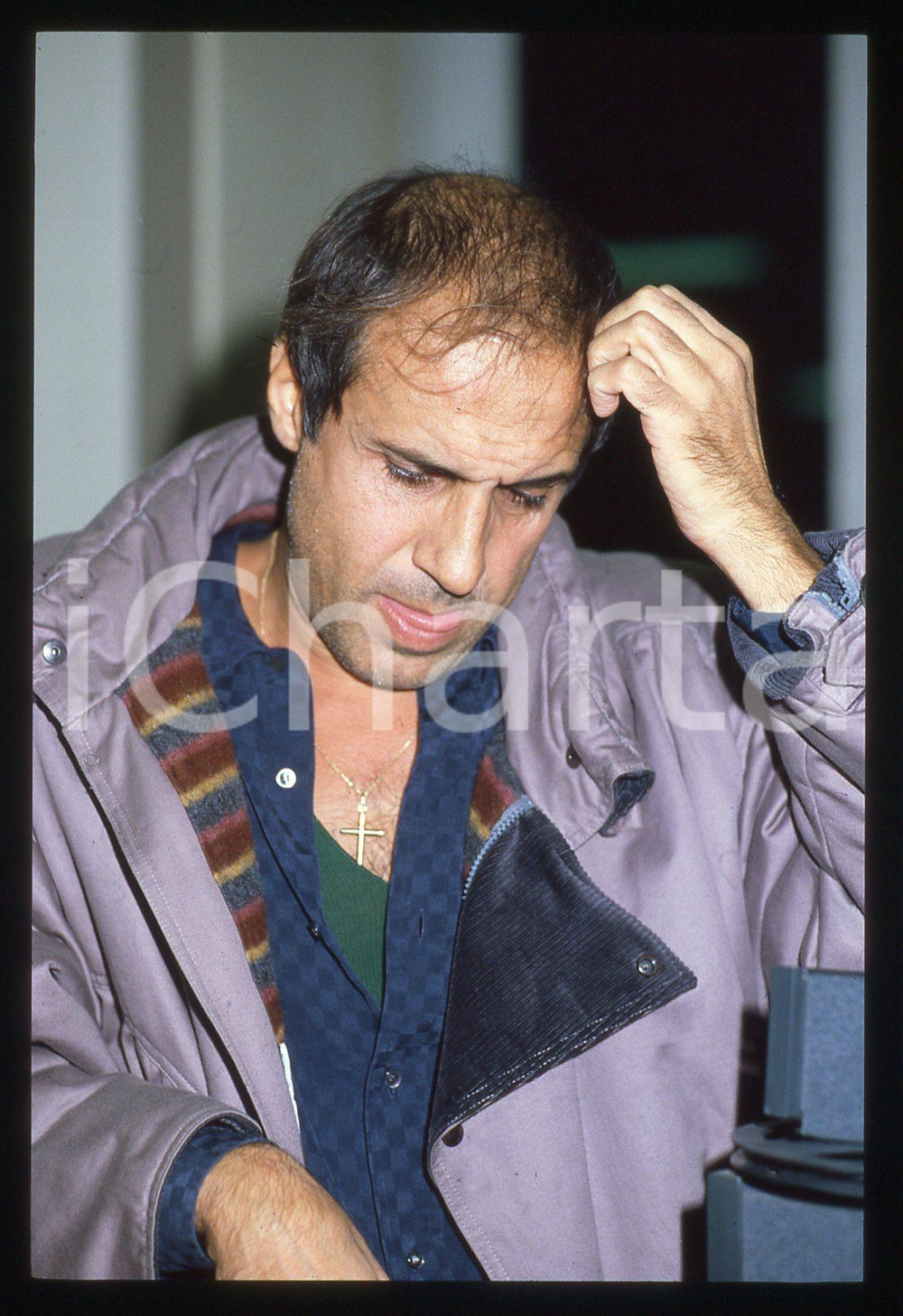 35mm vintage slide* 1990ca Adriano CELENTANO ritratto