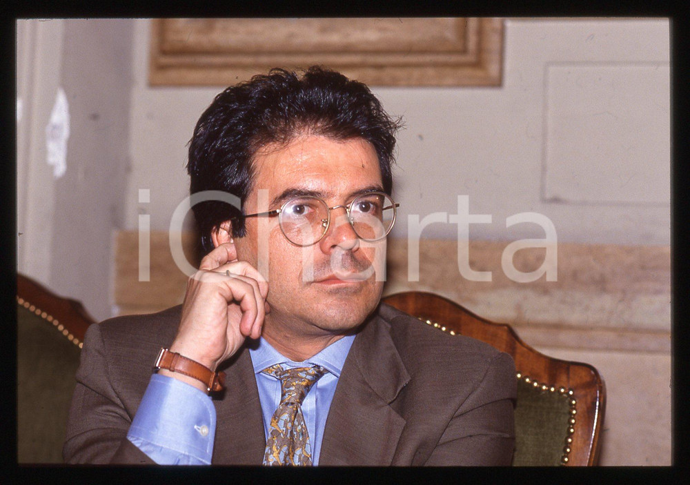 35mm vintage slide* 1990ca POLITICA -  Enzo BIANCO ritratto