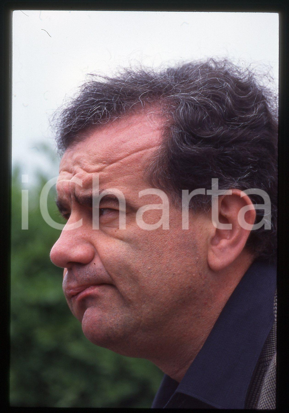 Fotografia d epoca originale 35mm vintage slide 1990ca Gene GNOCCHI ritratto curioso 1