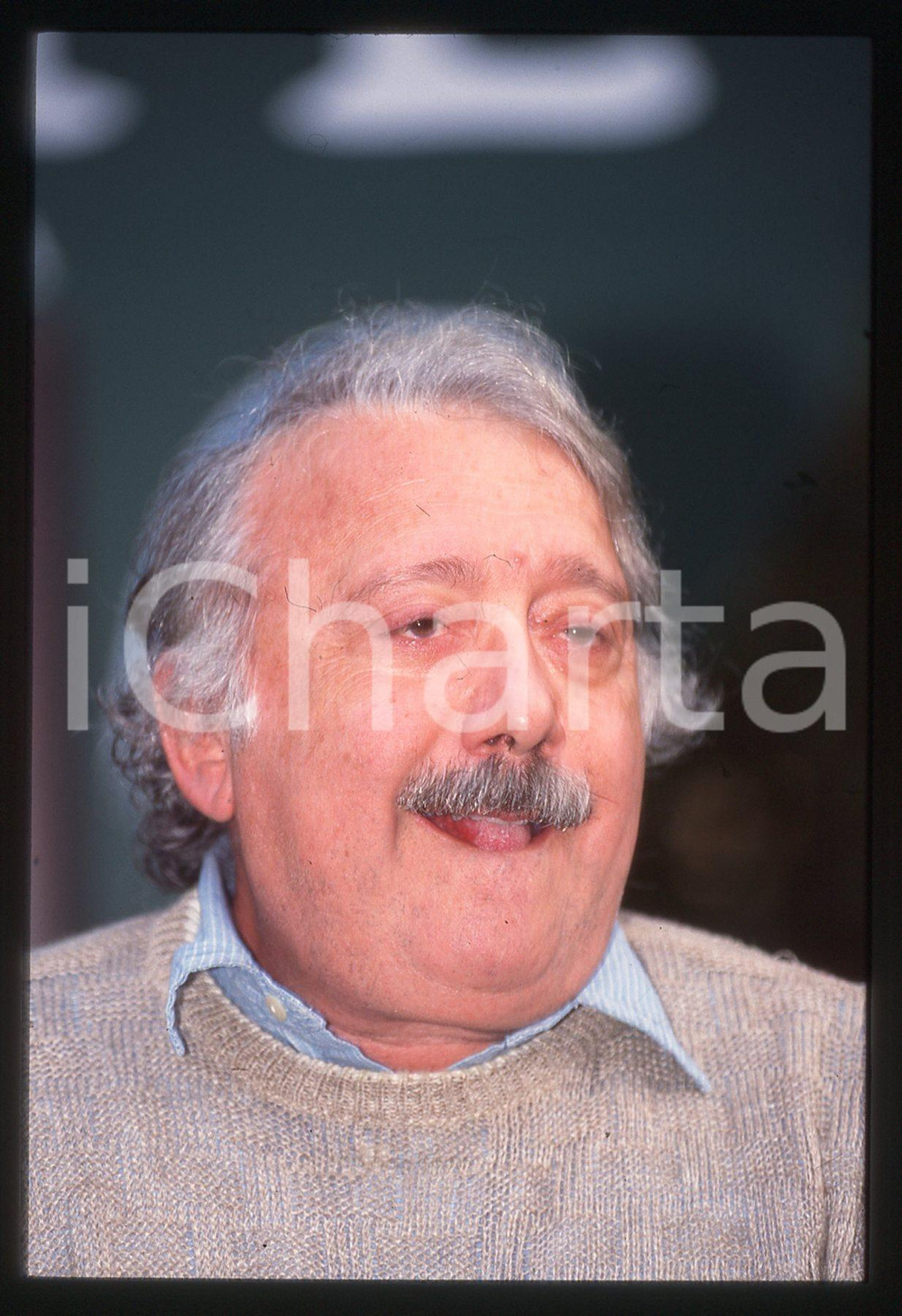 35mm vintage slide* 1990ca Gianni MINA'  ritratto curioso