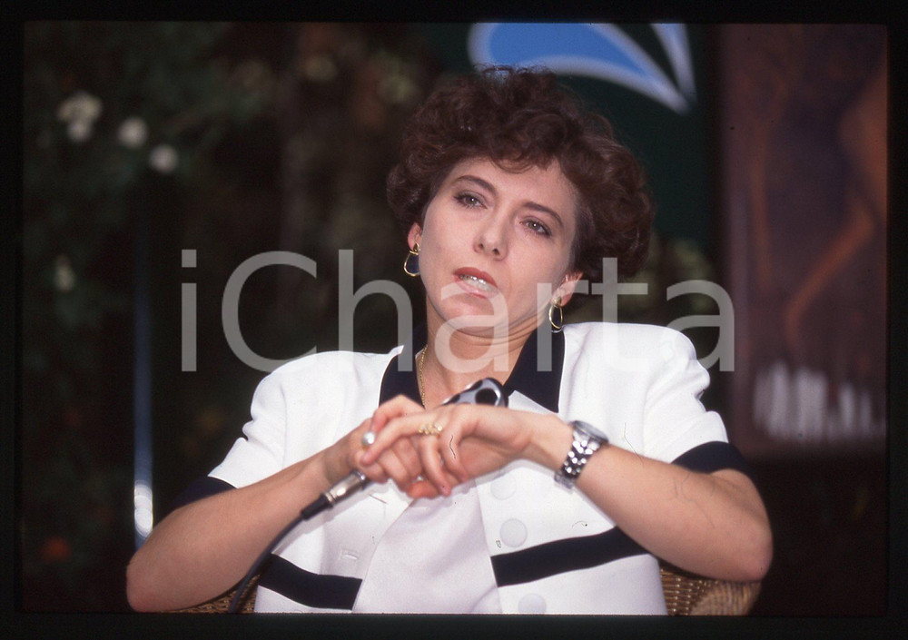35mm vintage slide* 1990ca POLITICA - LEGA NORD Irene PIVETTI ritratto (4)