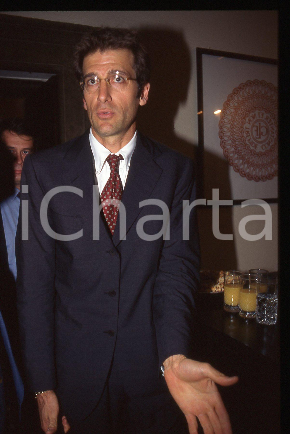 35mm vintage slide*1990ca Guido BARILLA ritratto dell'imprenditore*