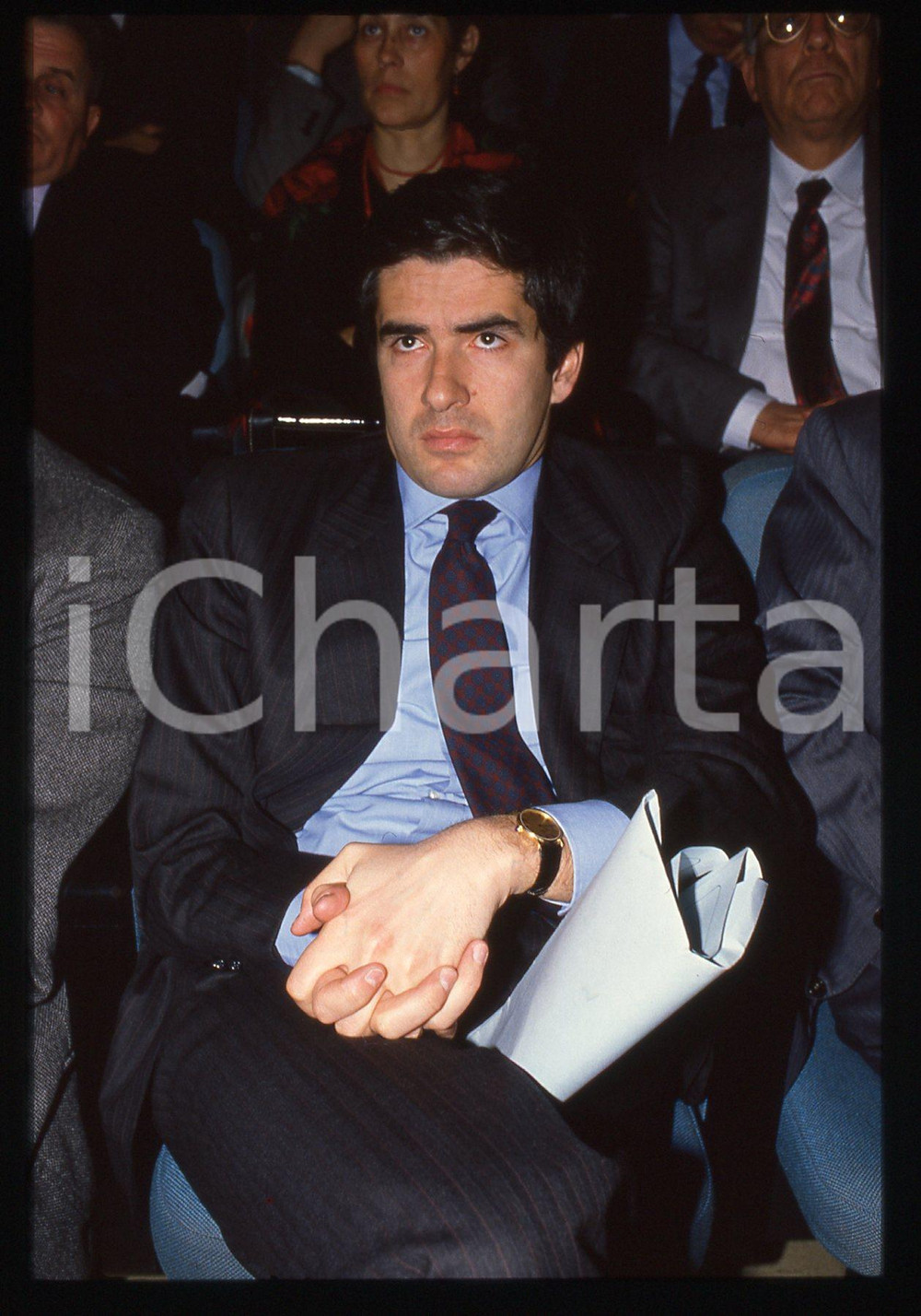 35mm vintage slide* 1990ca POLITICA - DC Pier Ferdinando CASINI ritratto