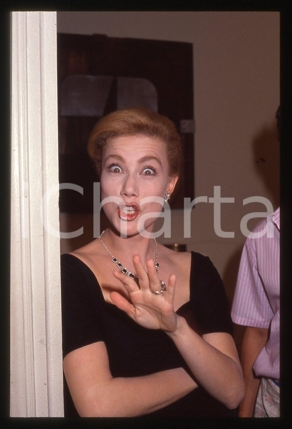 35mm vintage slide* 1990ca Nancy BRILLI ritratto dell'attrice*