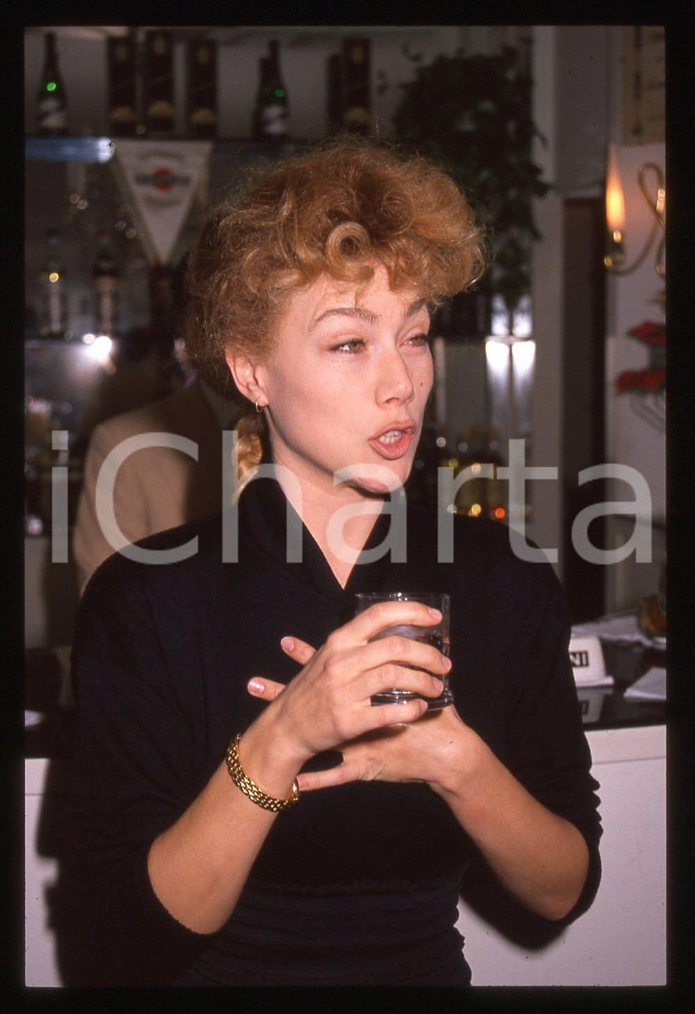 35mm vintage slide* 1990ca Nancy BRILLI ritratto dell'attrice (2)