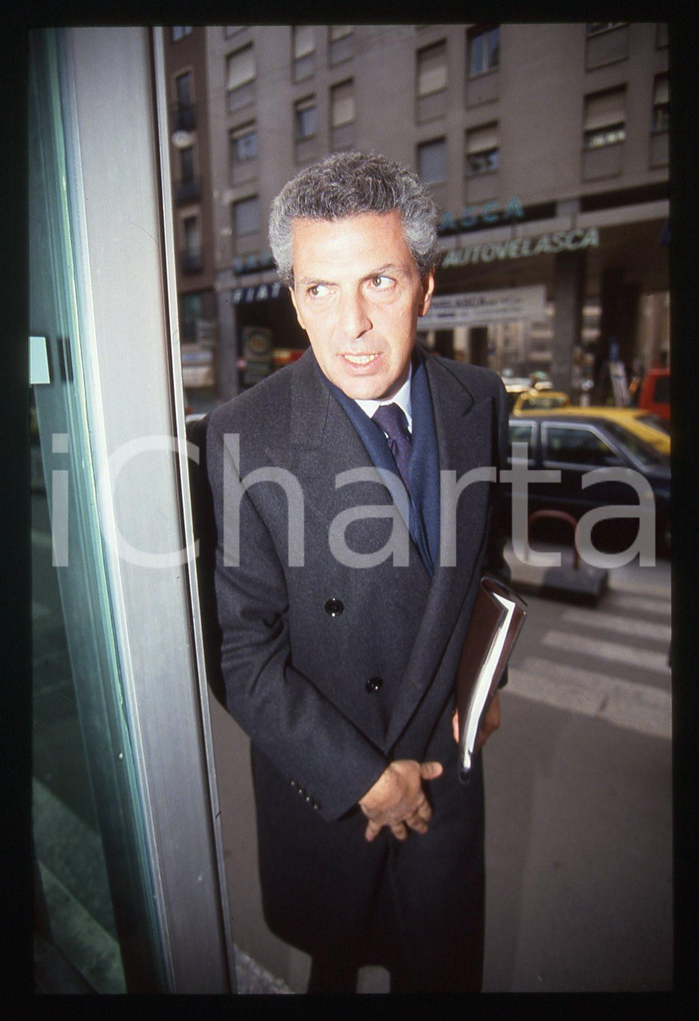 35mm vintage slide* 1990ca Marco TRONCHETTI PROVERA ritratto dell'imprenditore
