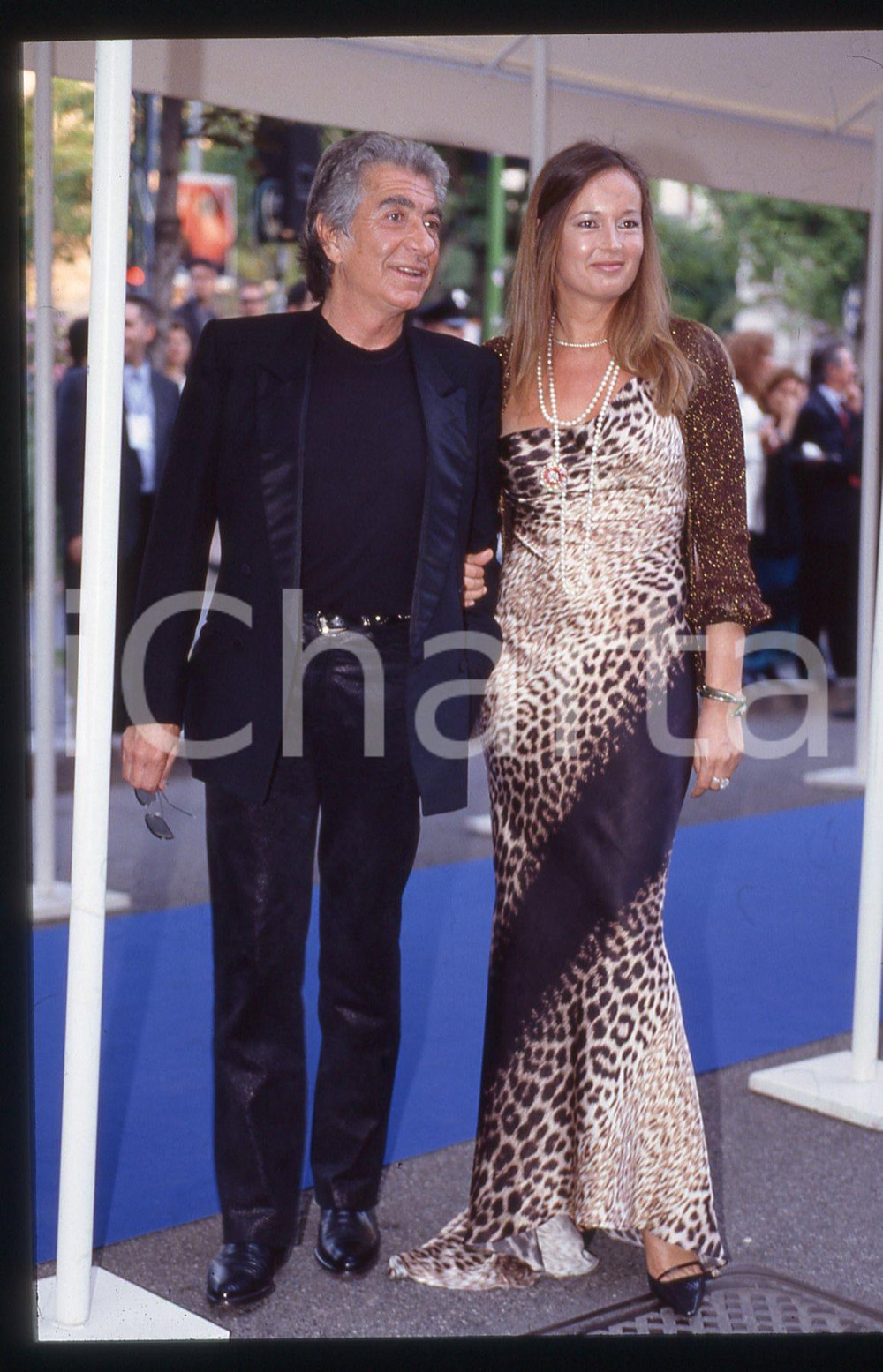 35mm vintage slide* 1995 Notte TELEGATTI Roberto CAVALLI e Eva Maria DURINGER