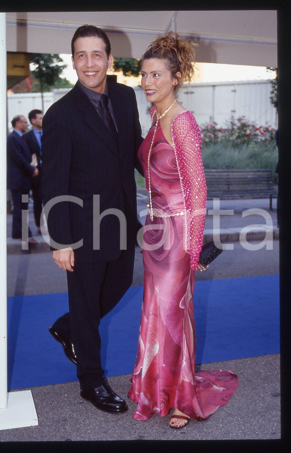 35mm vintage slide* 1995 Notte TELEGATTI Alessandro GRECO e Beatrice BOCCI