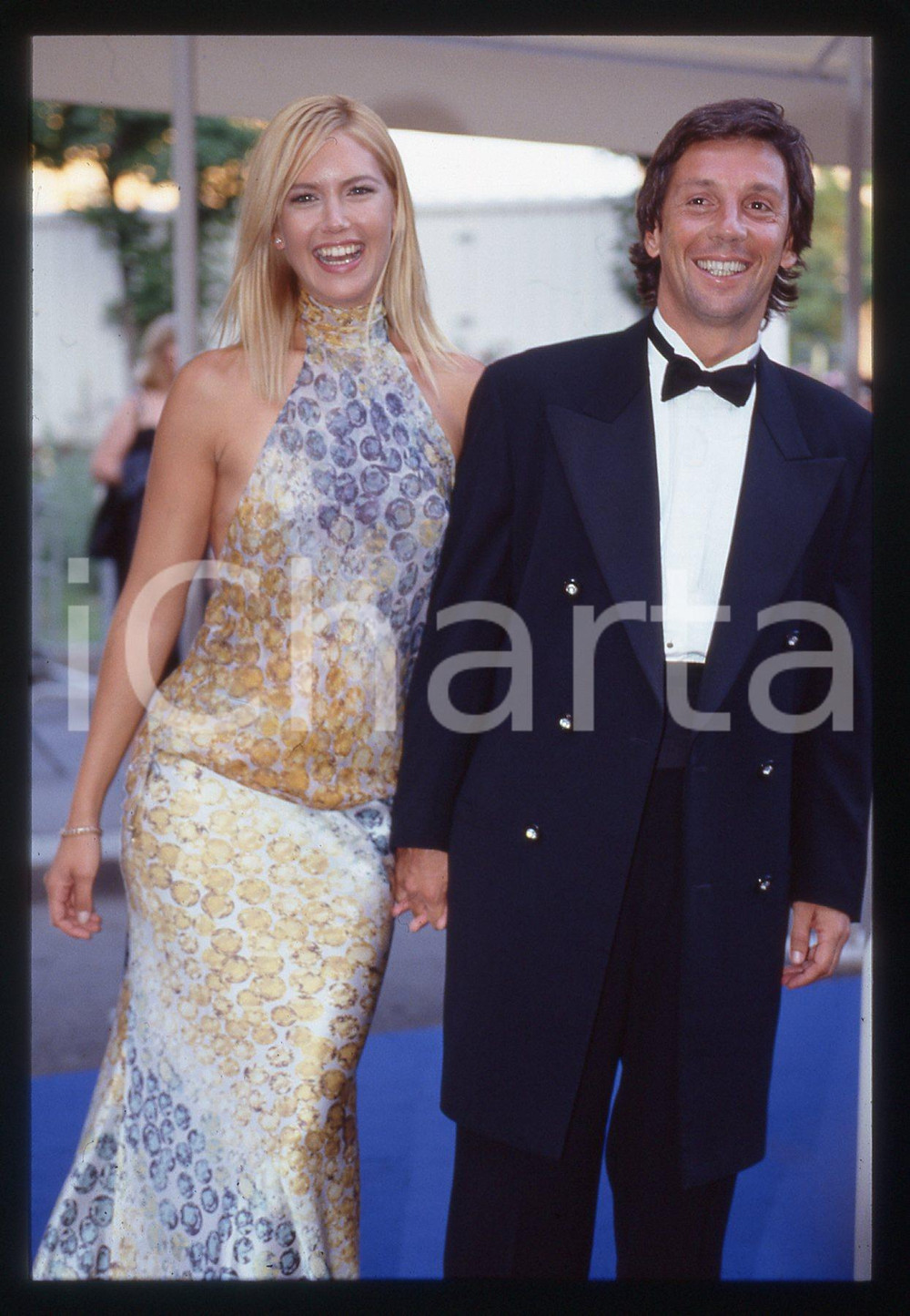 35mm vintage slide* 1995 Notte TELEGATTI Valeria MAZZA e Alejandro GRAVIER (2)