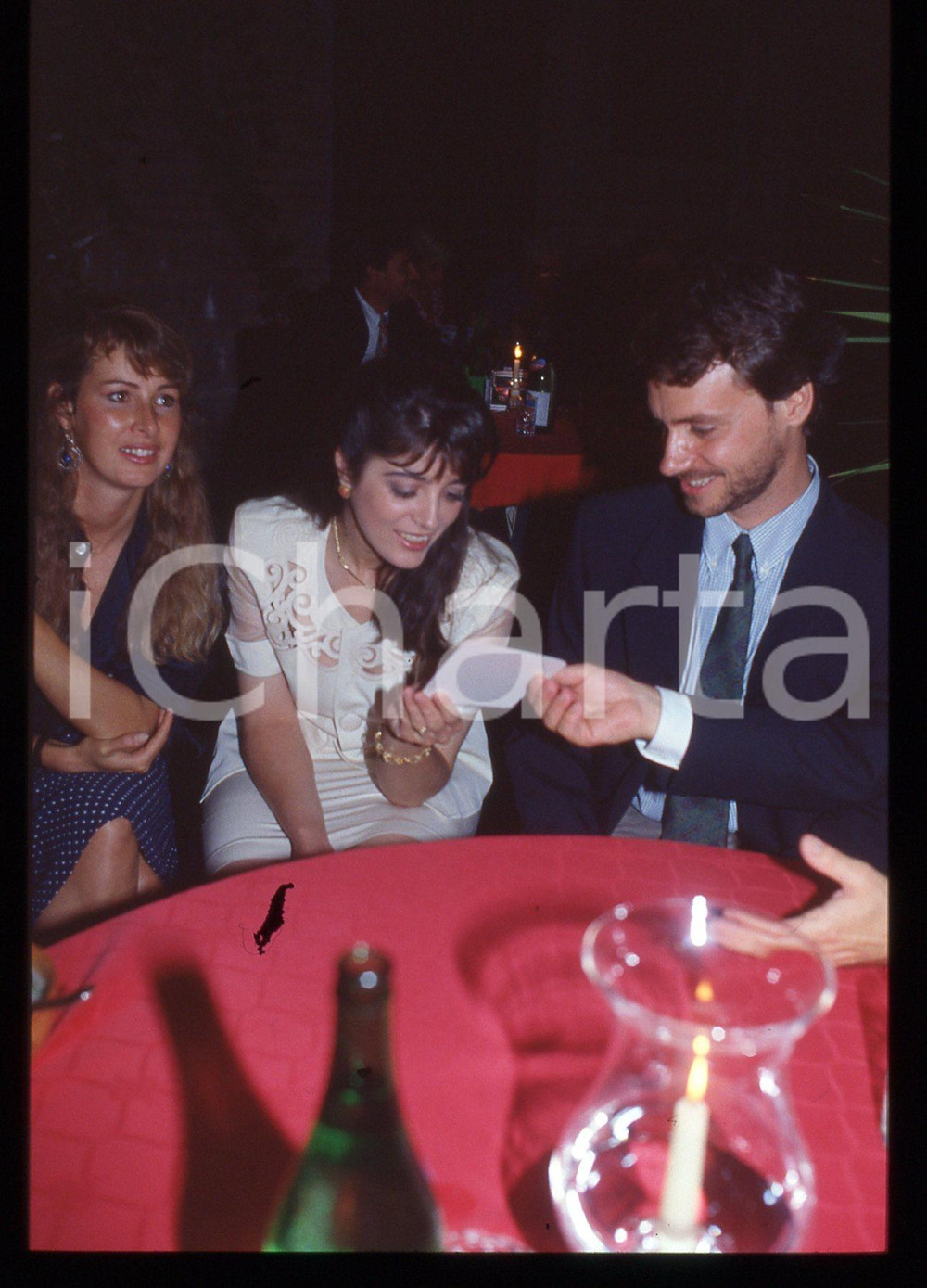 35mm vintage slide* 1990ca Alberto ANGELA ritratto con Monica ANGELA (3)