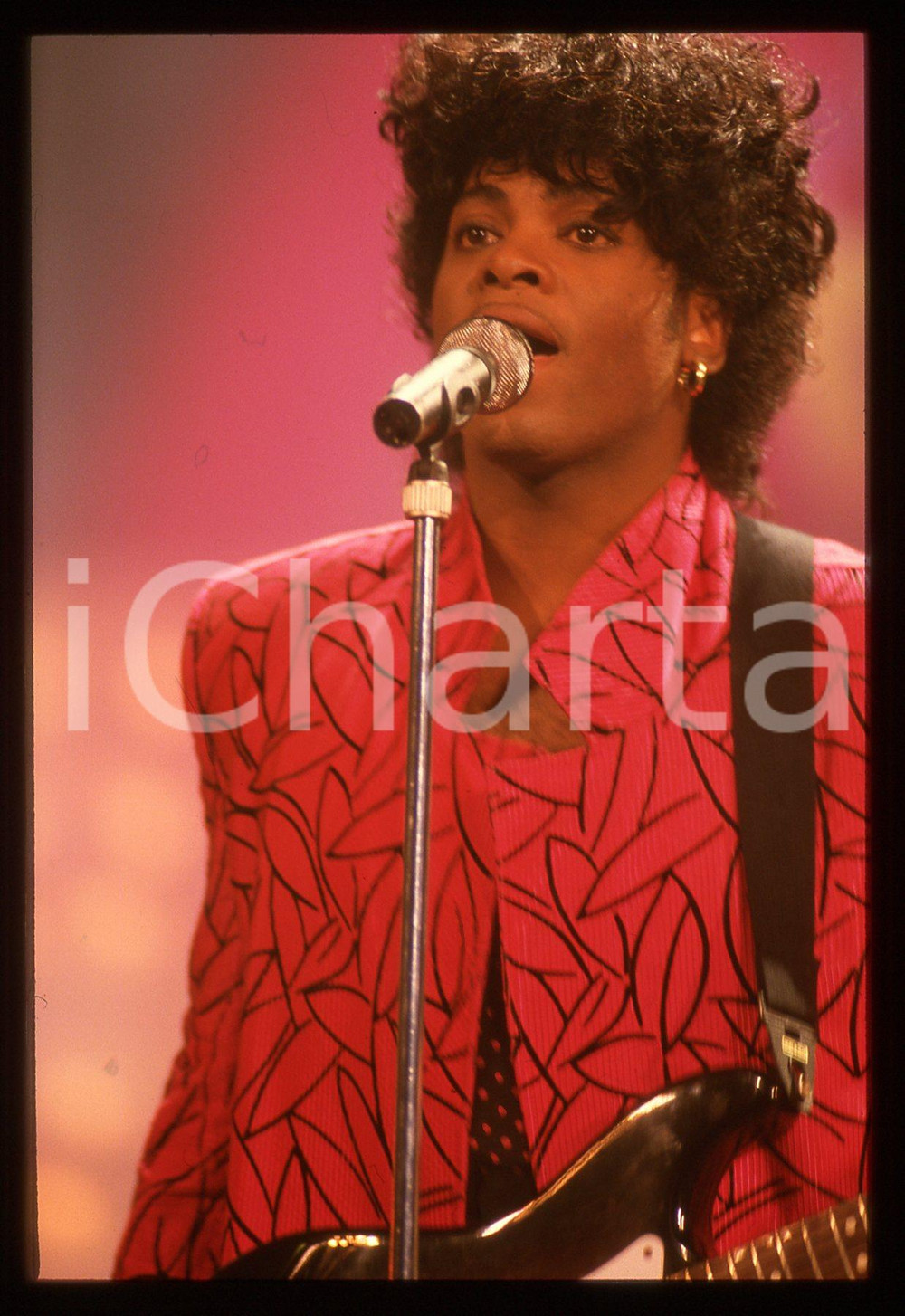 35mm vintage slide* 1988 FESTIVALBAR Jesse JOHNSON canta LOVE STRUCK (16)