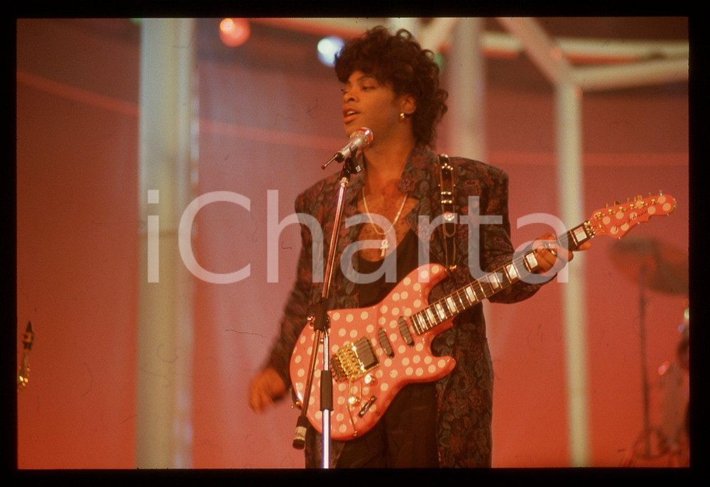 35mm vintage slide* 1988 FESTIVALBAR Jesse JOHNSON canta LOVE STRUCK (18)