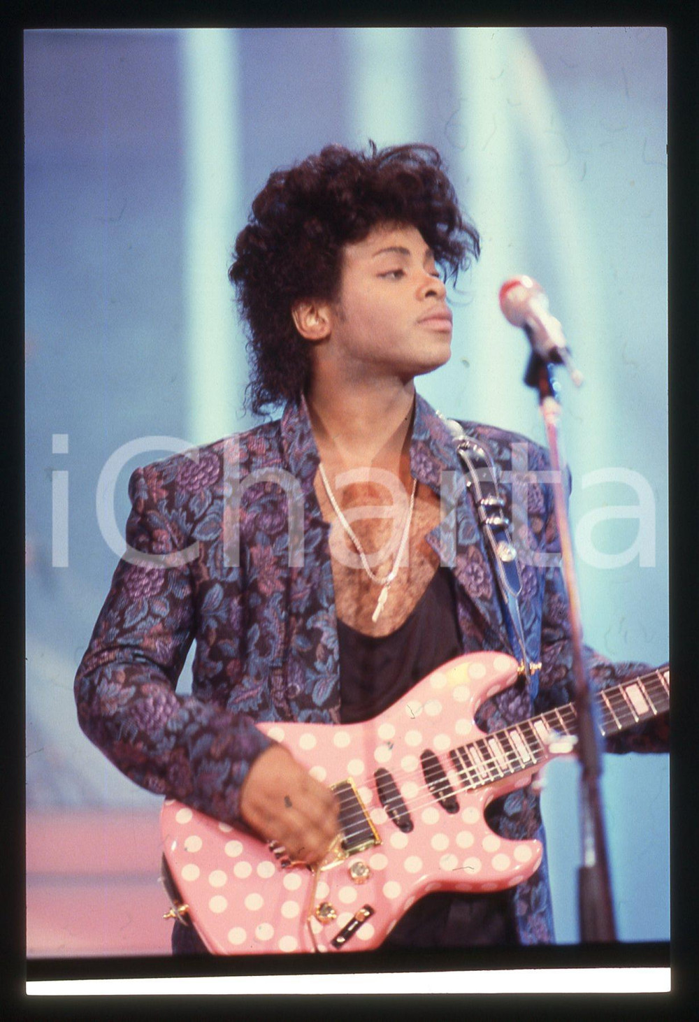 35mm vintage slide* 1988 FESTIVALBAR Jesse JOHNSON canta LOVE STRUCK (30)