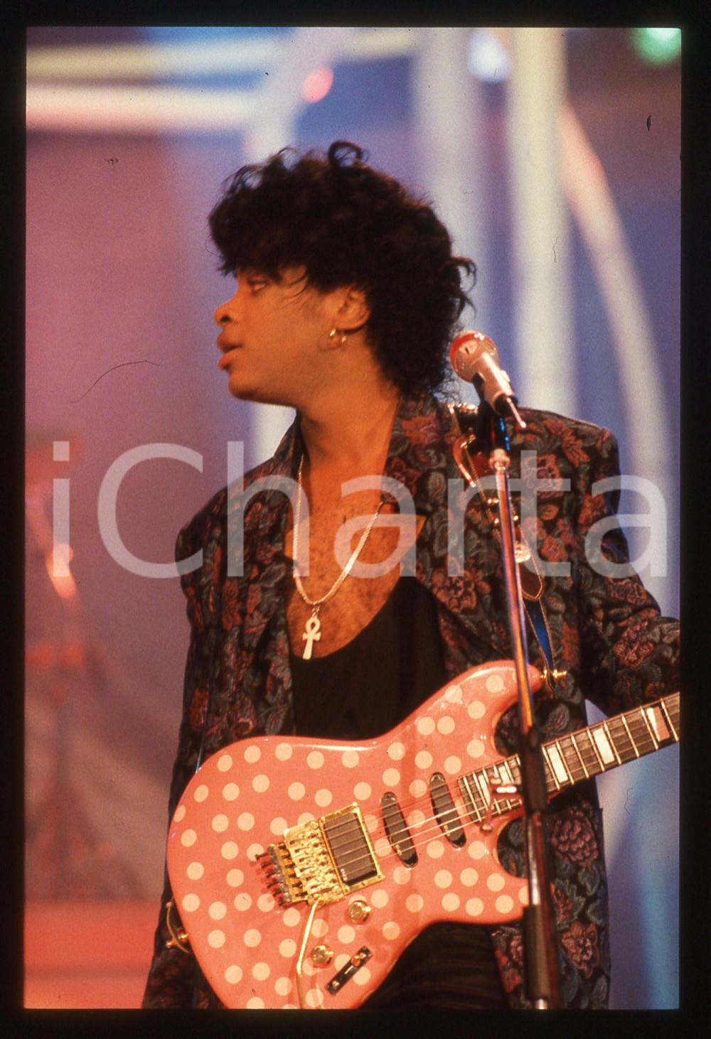 35mm vintage slide* 1988 FESTIVALBAR Jesse JOHNSON sul palcoscenico