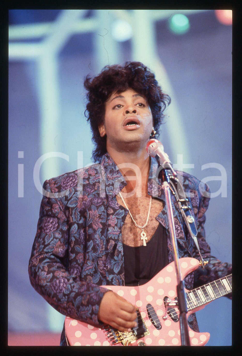 35mm vintage slide* 1988 FESTIVALBAR Jesse JOHNSON sul palcoscenico (3)