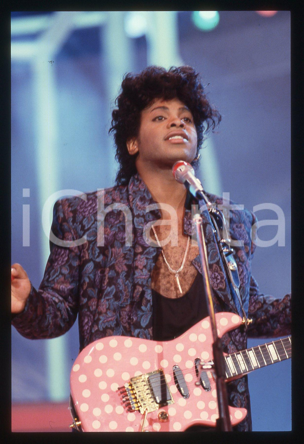 35mm vintage slide* 1988 FESTIVALBAR Jesse JOHNSON sul palcoscenico (5)