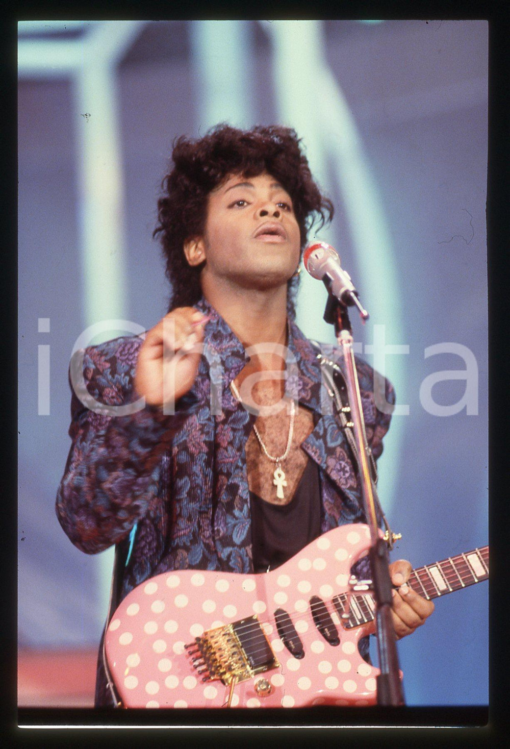 35mm vintage slide* 1988 FESTIVALBAR Jesse JOHNSON sul palcoscenico (9)