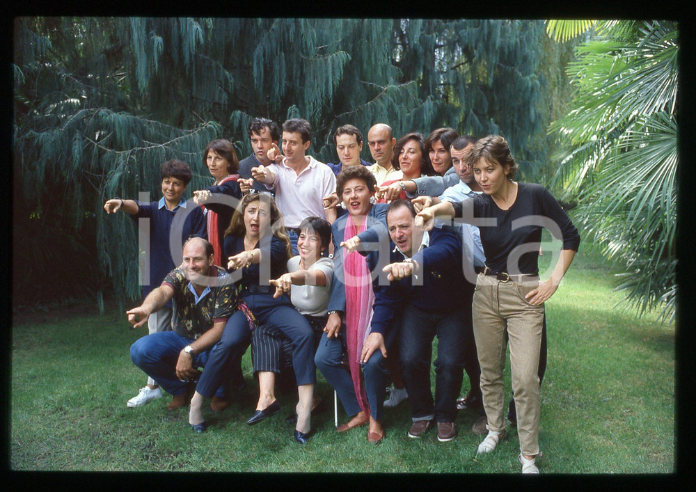 35mm vintage slide* 1993 AVANZI RAI 3 Serena DANDINI e Sabina GUZZANTI