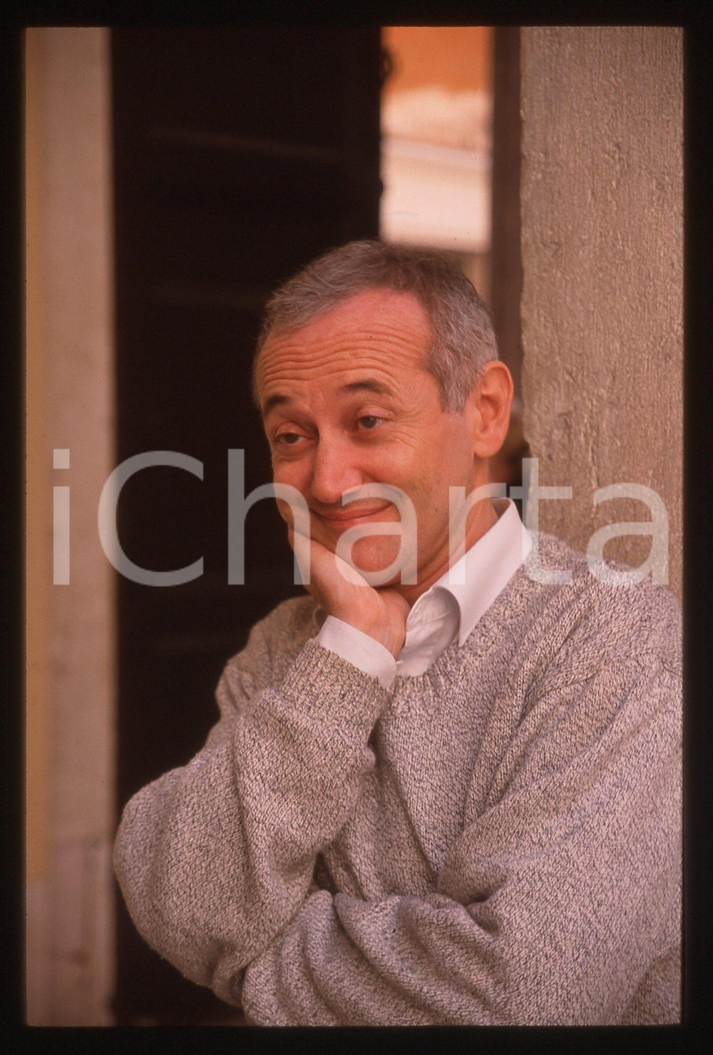 35mm vintage slide* 1990ca Ugo RICCARELLI ritratto dello scrittore (9)