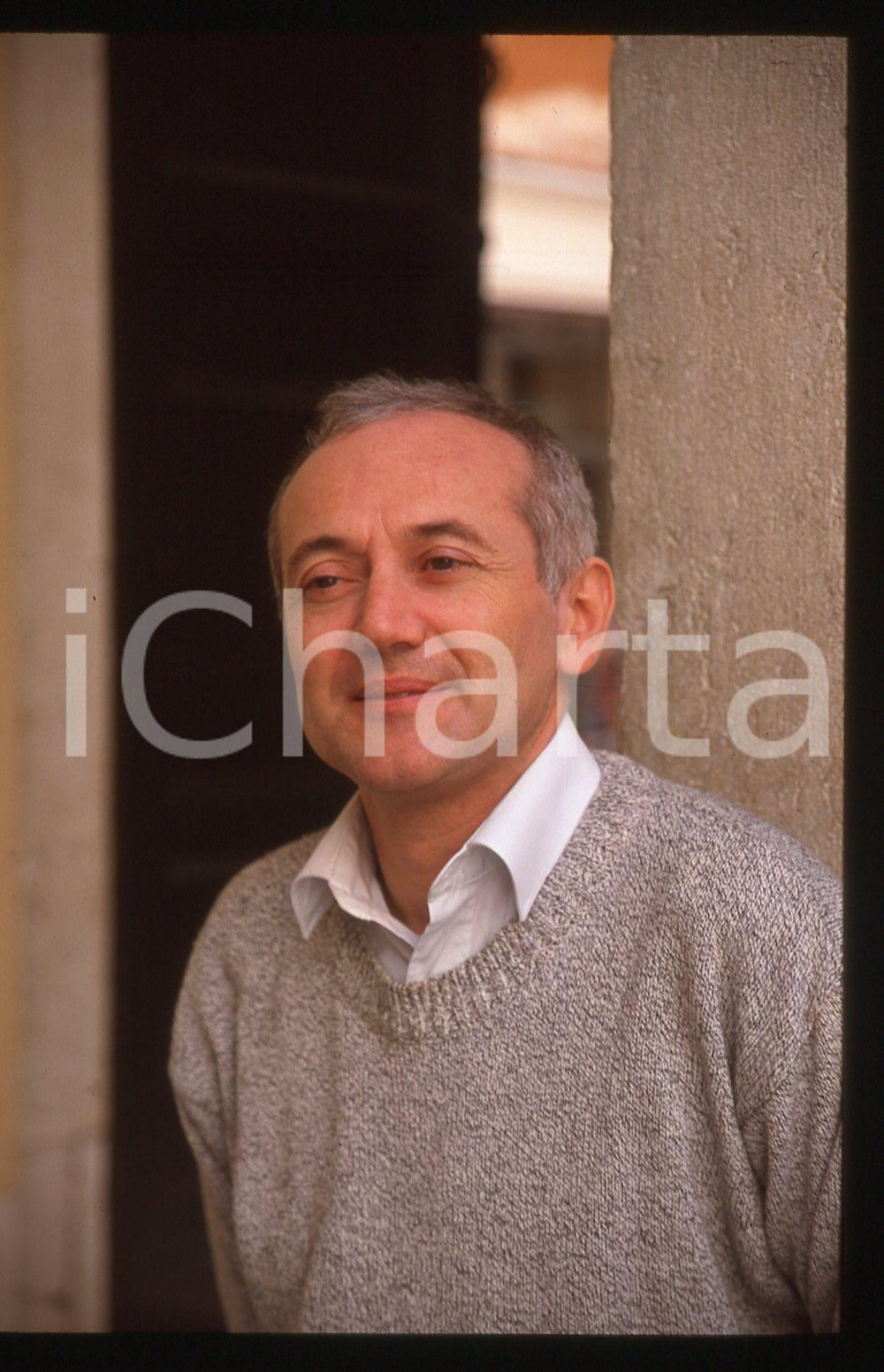 35mm vintage slide* 1990ca Ugo RICCARELLI ritratto dello scrittore (17)