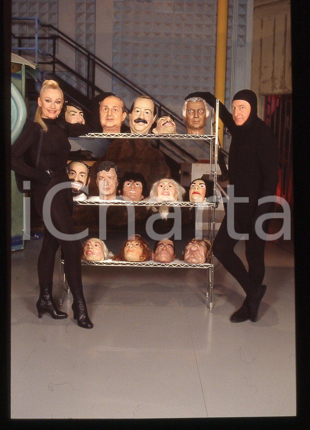 35mm vintage slide*1995 CARRAMBA CHE SORPRESA Raffaella CARRA' come Eva Kant*