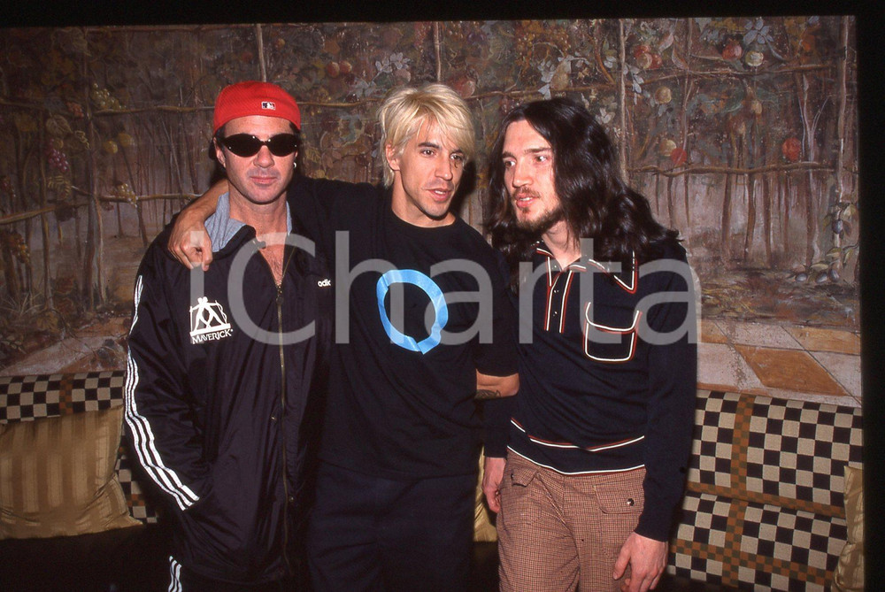 35mm vintage slide* 1995ca RED HOT CHILI PEPPERS ritratto della band