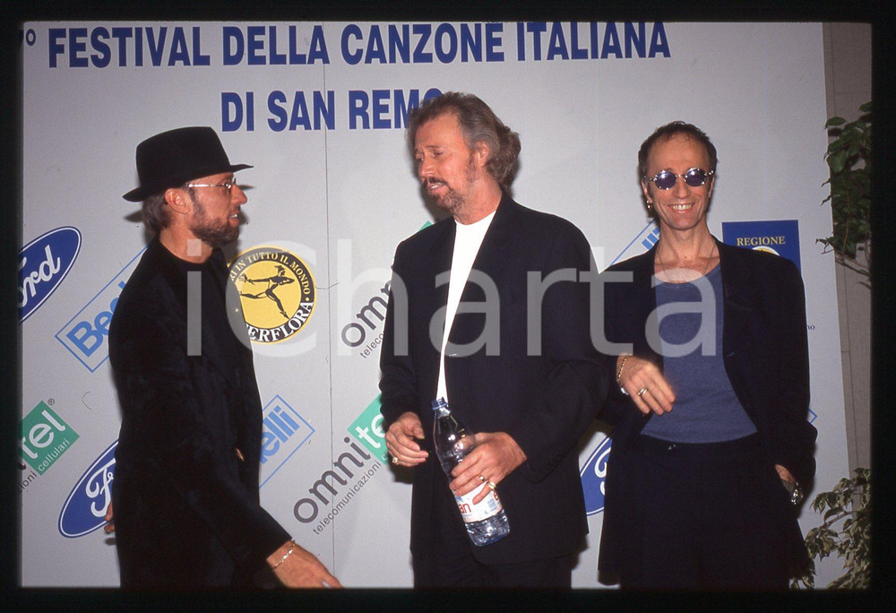 35mm vintage slide* 1997 SANREMO - BEE GEES  al FESTIVAL della Canzone 
