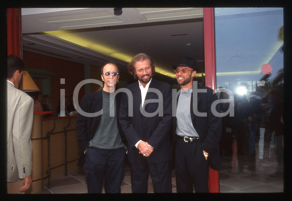 35mm vintage slide* 1997 SANREMO BEE GEES ritratto dei fratelli GIBB
