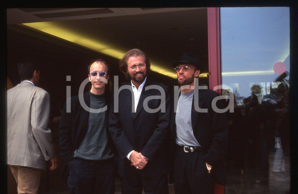 35mm vintage slide* 1997 SANREMO BEE GEES ritratto dei fratelli GIBB (4)