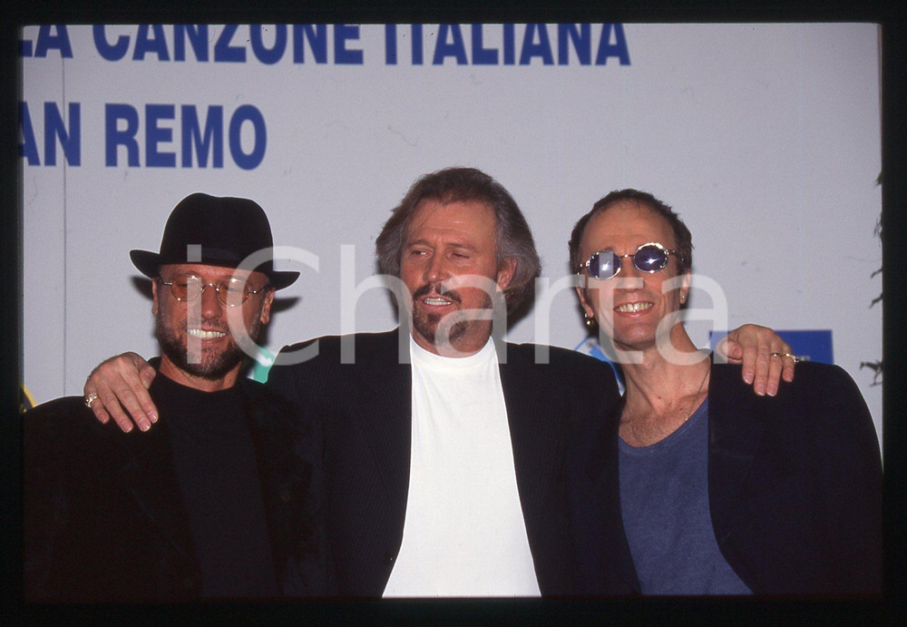 35mm vintage slide* 1997 SANREMO - BEE GEES  al FESTIVAL della Canzone (8)