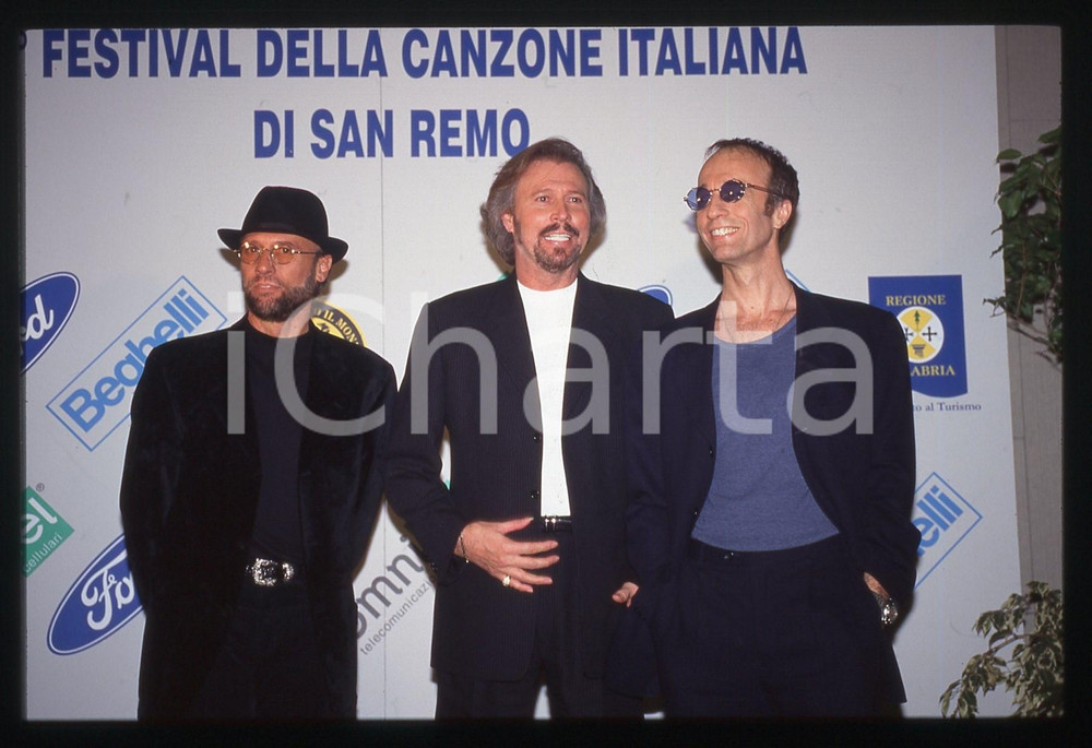 35mm vintage slide* 1997 SANREMO - BEE GEES  al FESTIVAL della Canzone (15)