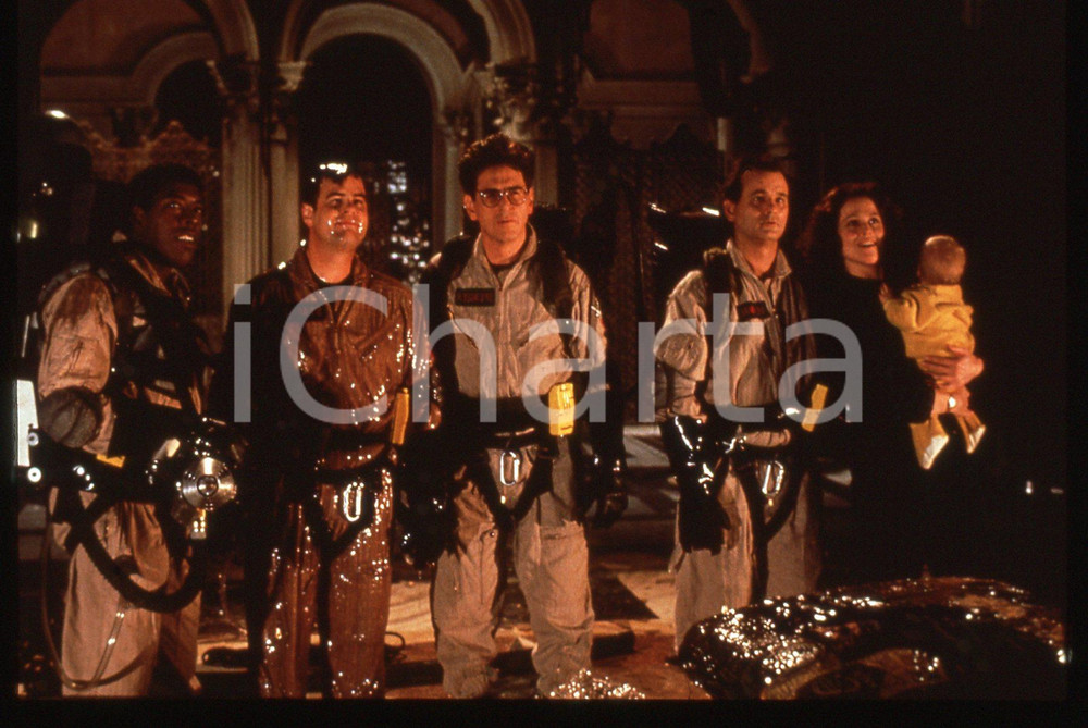 35mm vintage slide* 1989 Film GHOSTBUSTERS II - Bill MURRAY e Sigourney WEAVER *