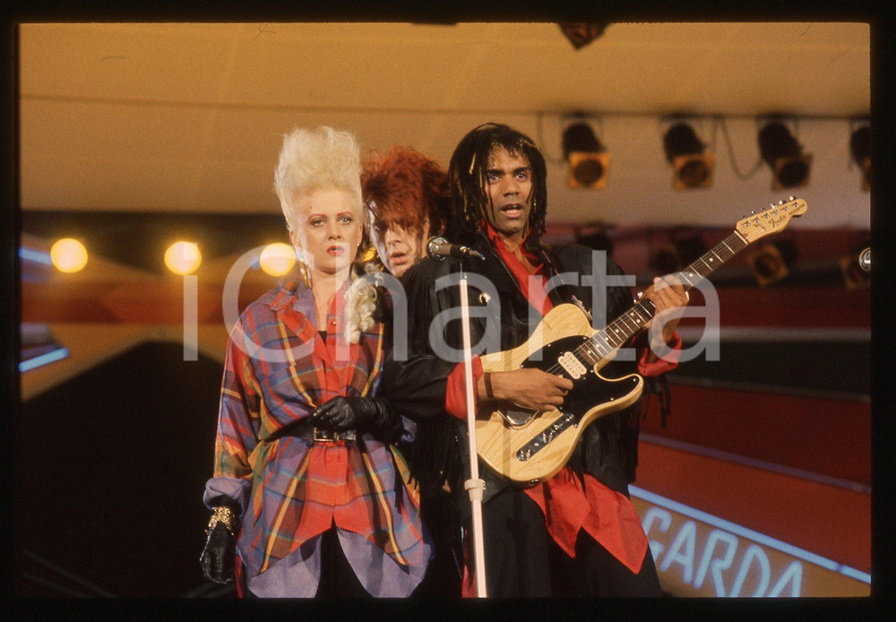 35mm vintage slide* 1985 Riva del Garda THOMPSON TWINS in concerto