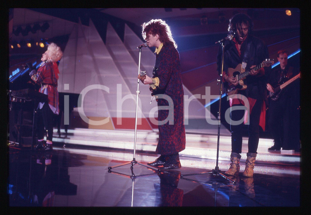 35mm vintage slide* 1985 Riva del Garda THOMPSON TWINS in concerto (10)