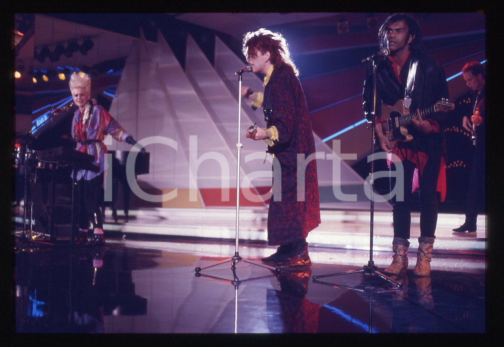 35mm vintage slide* 1985 Riva del Garda THOMPSON TWINS in concerto (15)